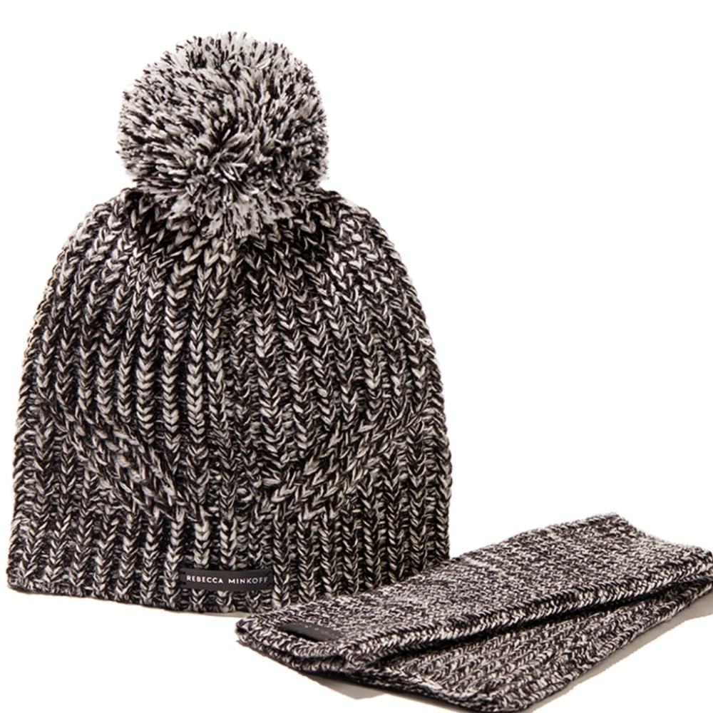 ❌sold❌Rebecca Minkoff  Beanie & Arm Warmer Set